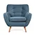 Armchair with cornucopia secretary armchair century Eclectic - 斗鱼直播